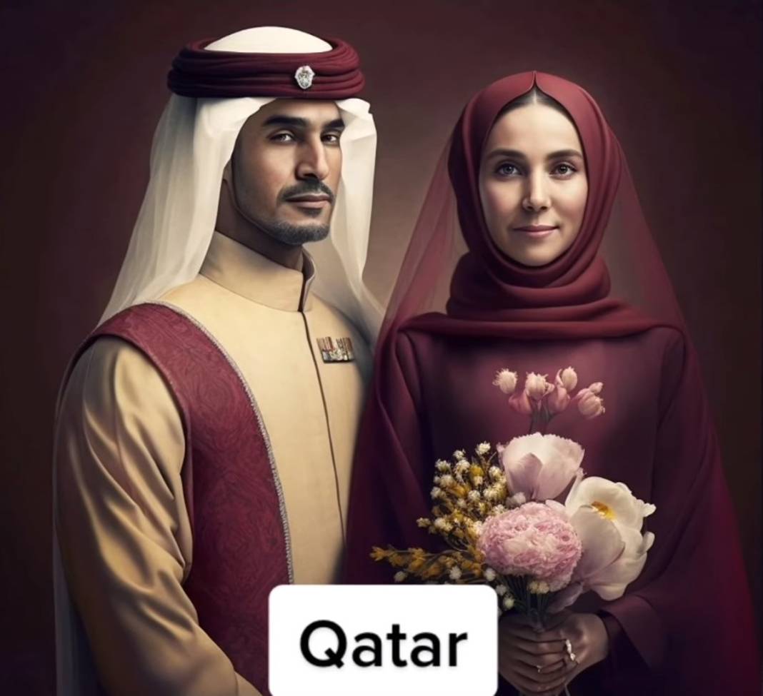 Yapay zekaya sordular, resmetti: İşte Türkiye dahil yapay zekaya göre gelin ve damat olarak ülkeler... 18